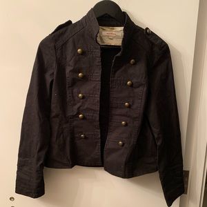 Military jacket black blazer